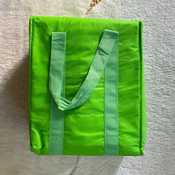 Reusable Insulated Grocery & Food Delivery Bag – Green Thermal Cooler Tote - Picture 9 of 10